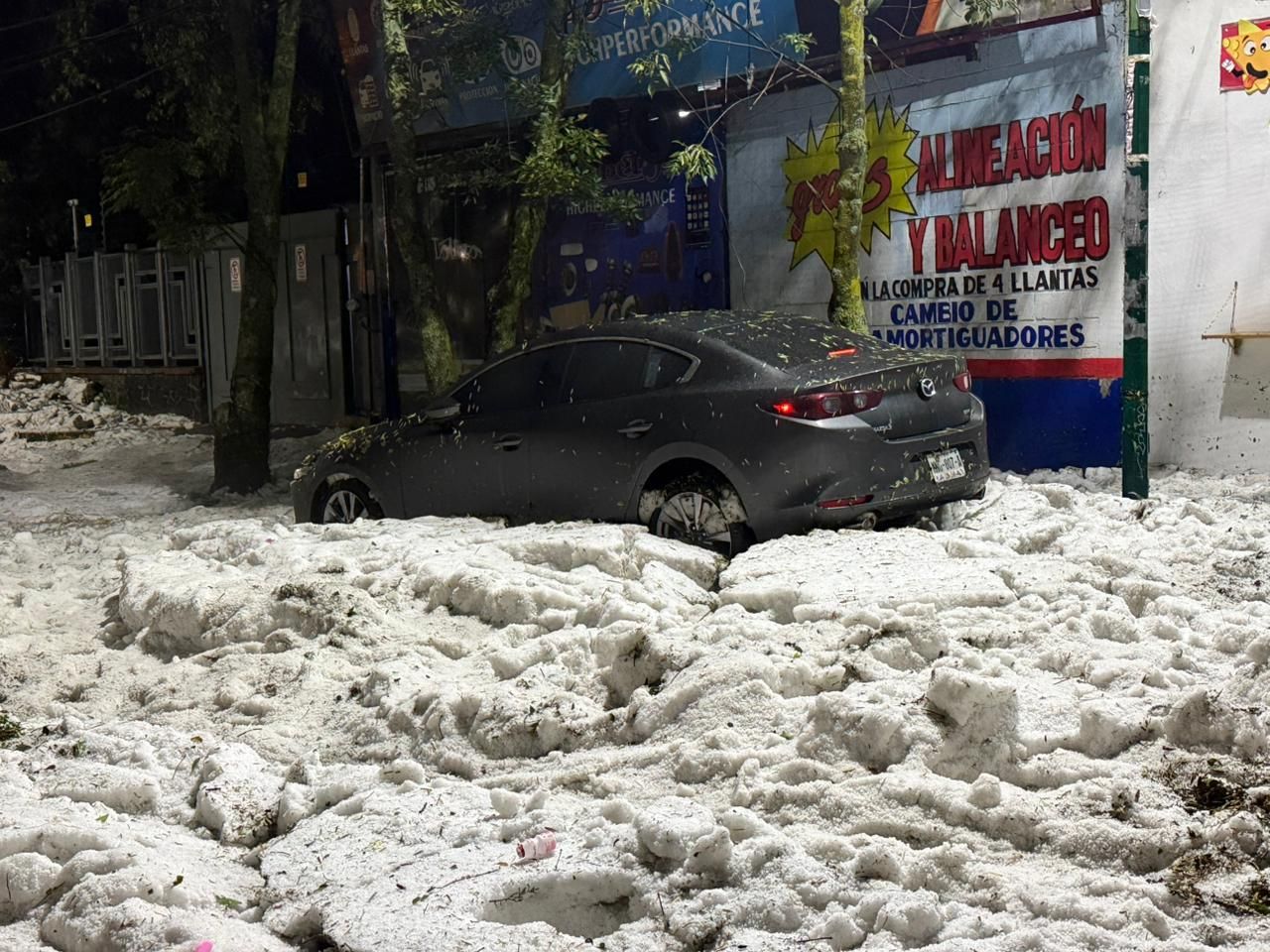Granizada hoy en Cuajimalpa, emiten Alerta Púrpura